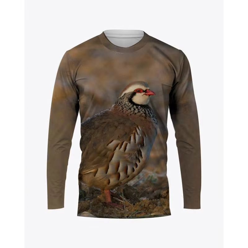Hunting Quail - Camuflagem caça animais codorna gráfico t