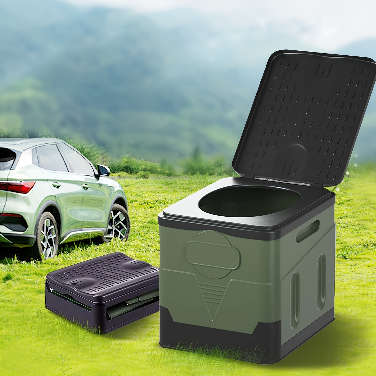 Outdoor Hunting Toilet - Vaso sanitário portátil dobrável para acampamento,