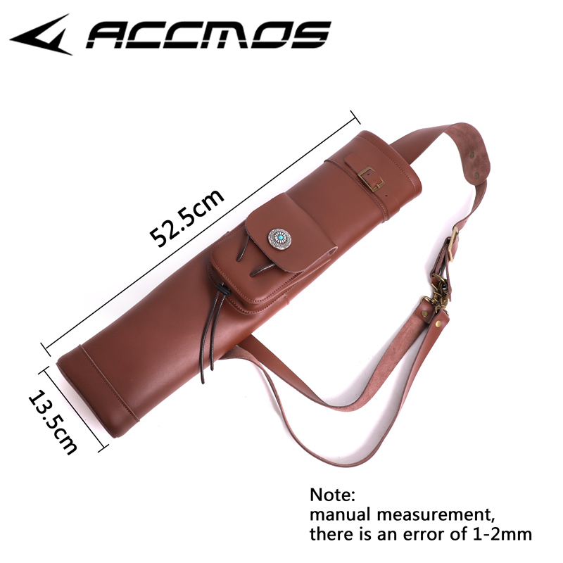 Quiver Arrow Back - Tiro com arco couro cavalo aljava