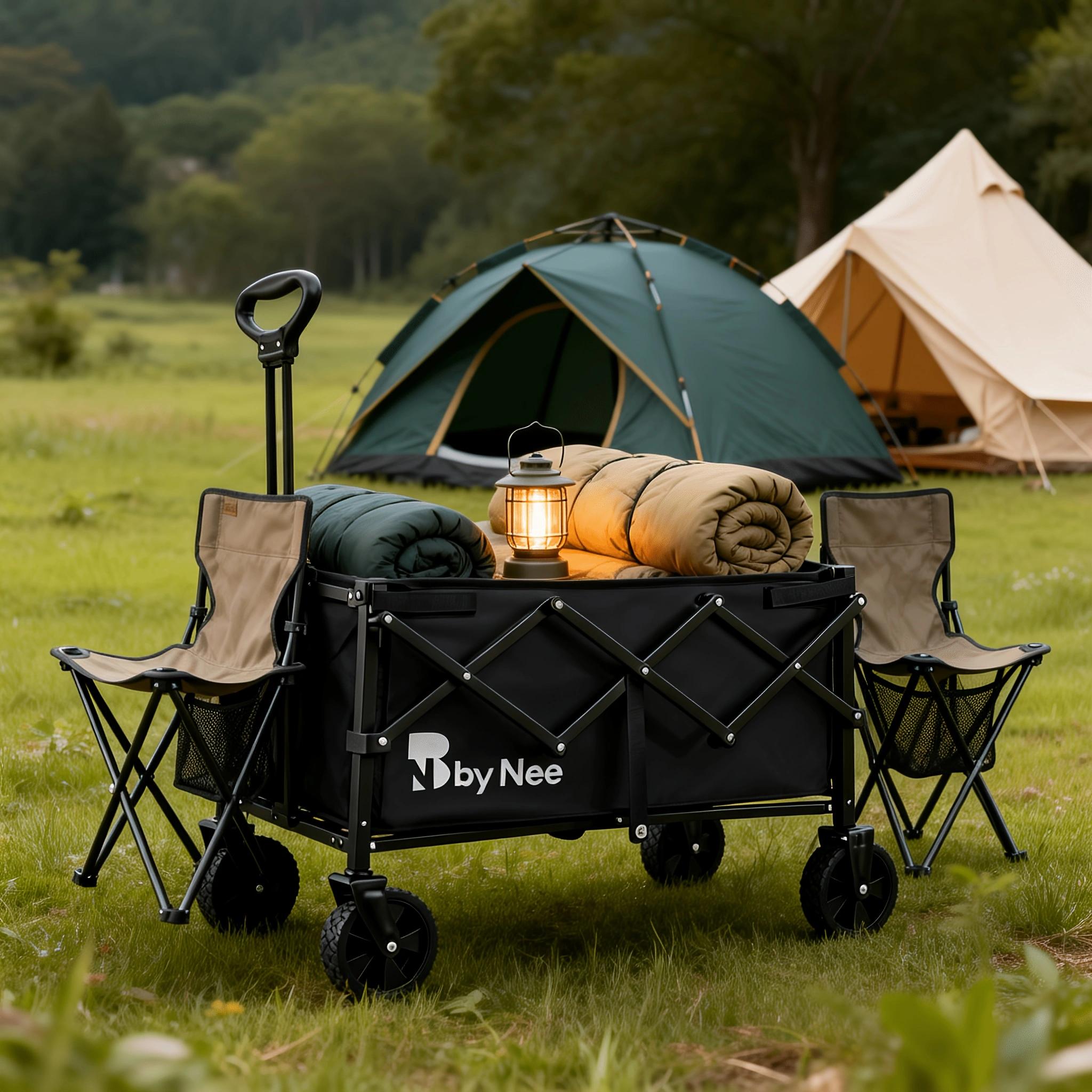 Hunting And Outdoor Shop - Carrinho Dobrável Reforçado para Acampamento e