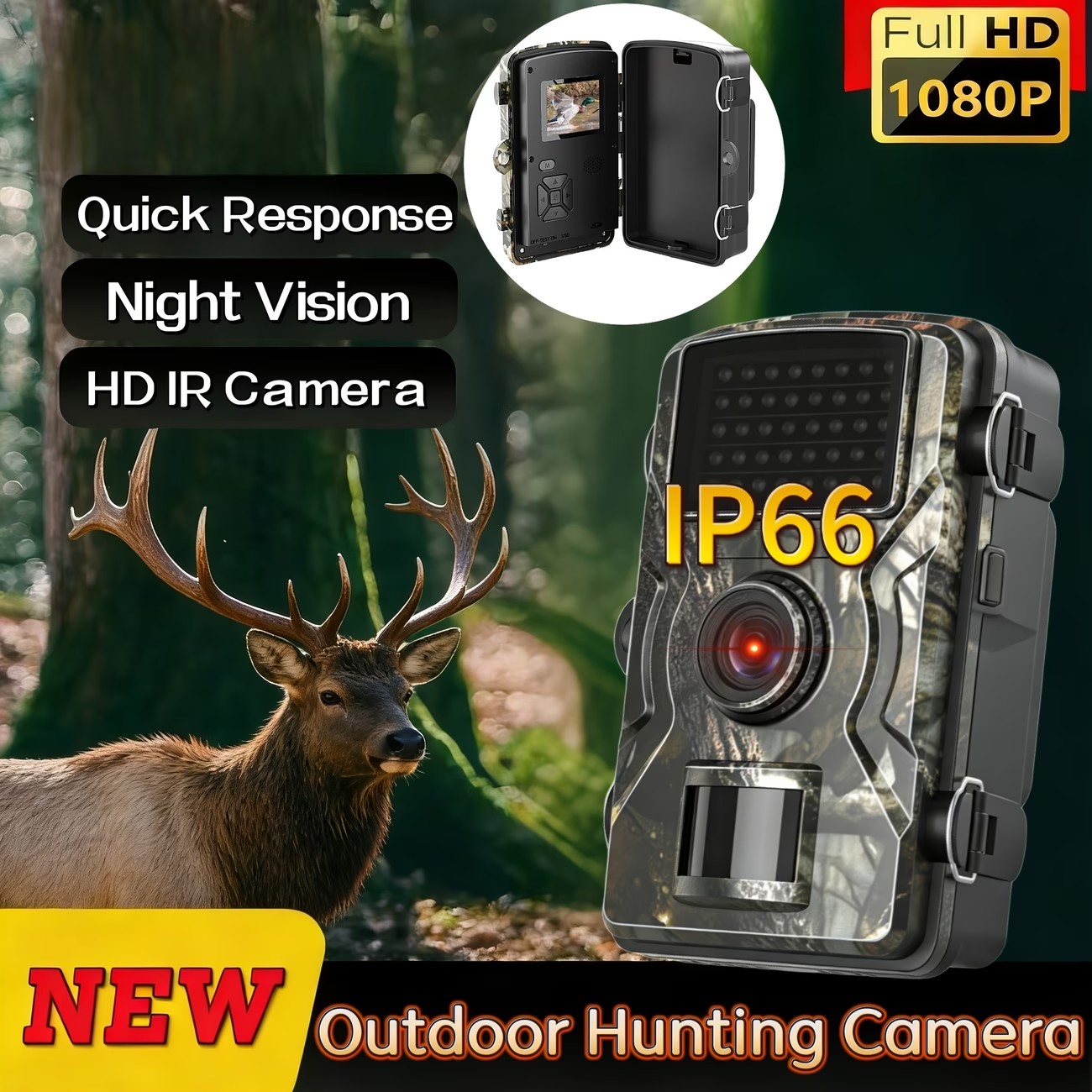 Câmera de trilha para caça ao  - Outdoor Hunting Camera Wireless avaliação e preço