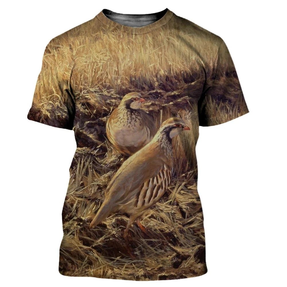 Nova Camiseta Masculina de Ver - Hunting Quail avaliação e preço