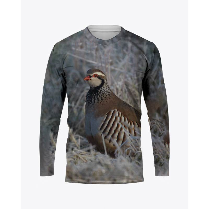 Pulôver de manga comprida com  - Hunting Quail avaliação e preço
