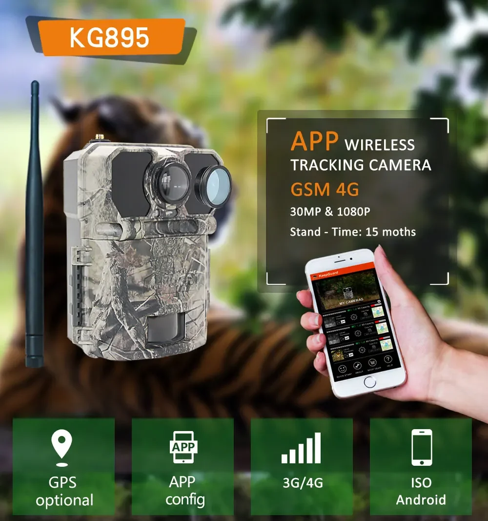 Câmera de Caça 4G 30MP/1080P S - Outdoor Hunting Camera Wireless avaliação e preço