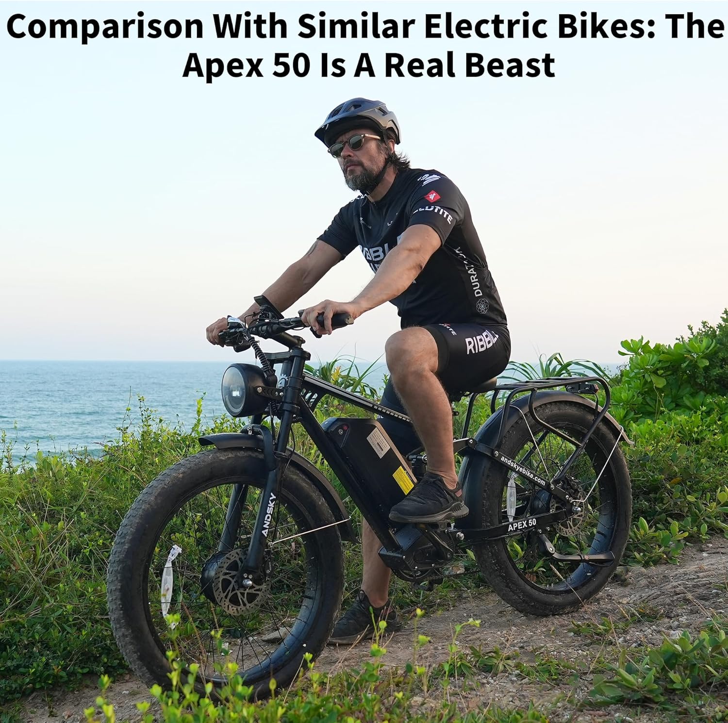 Bicicleta Elétrica ANDSKY Apex - Outdoor Hunting Electric Bike avaliação e preço