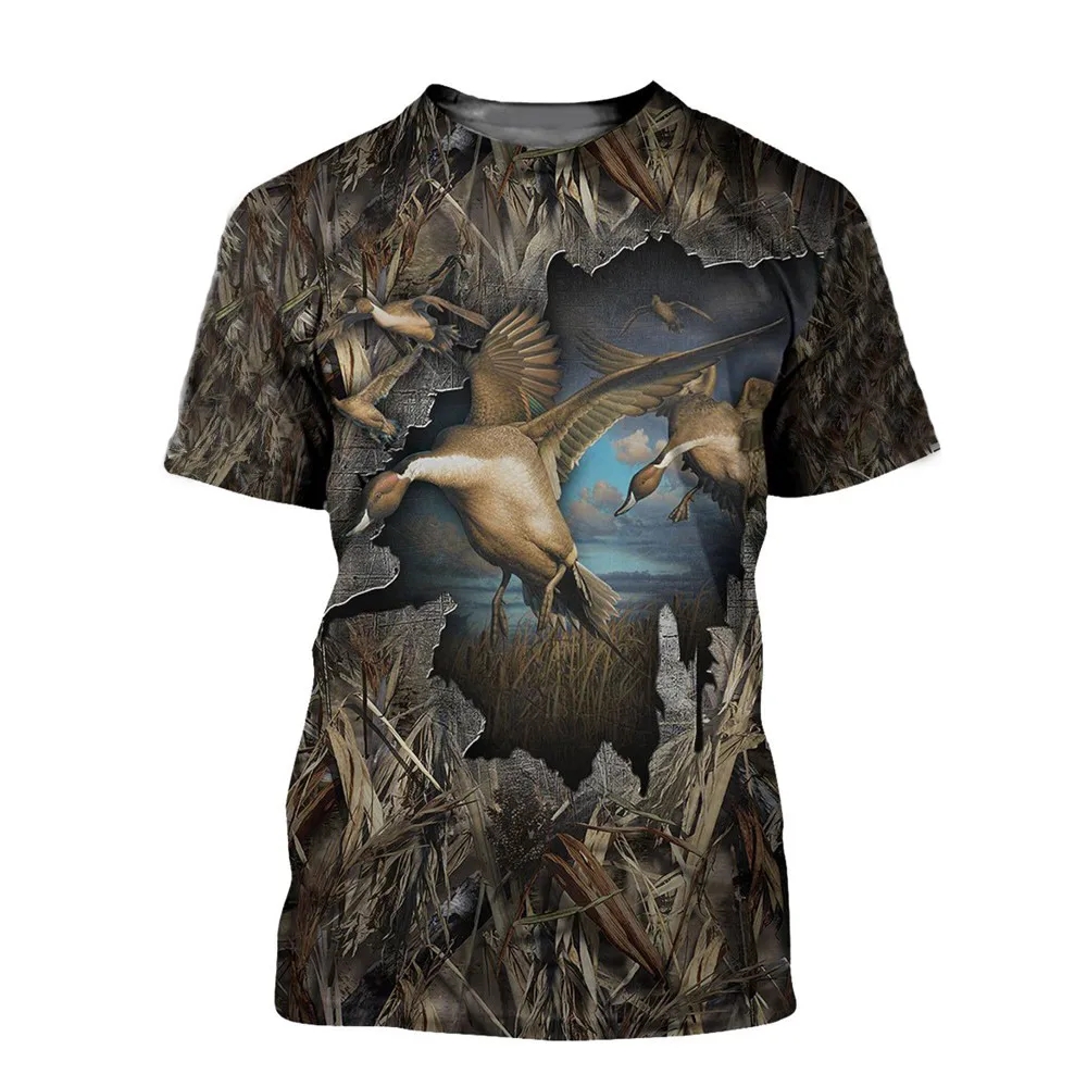 Camiseta masculina de manga cu - Hunting Quail avaliação e preço